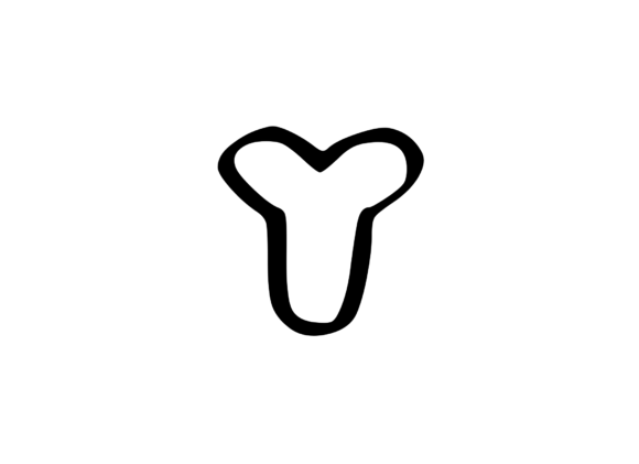 Friendly Bubble Cartoon Mono Letter Y Review
