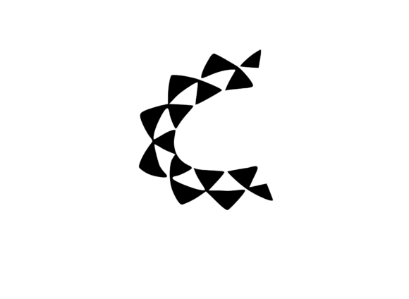 Playful Geometric Pattern Mono C