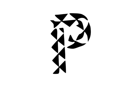 Playful Geometric Pattern Mono P